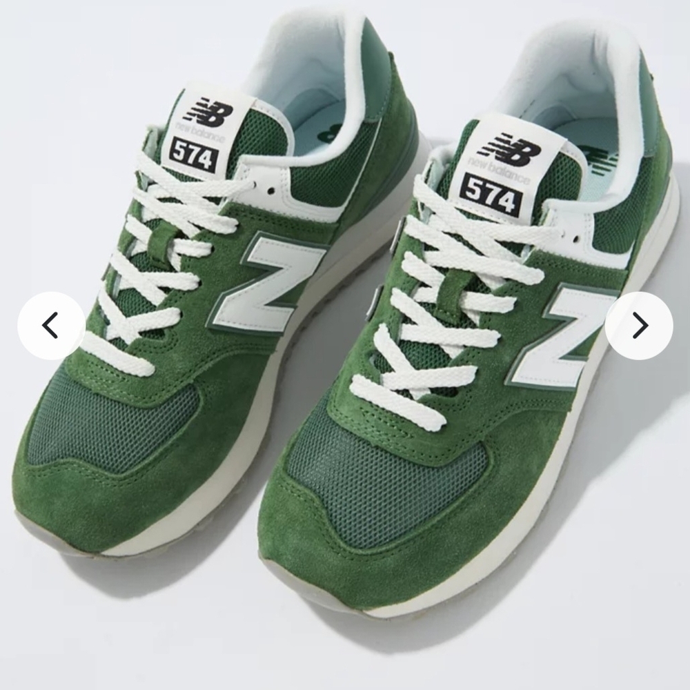 New Balance Men's Green 574 Sneakers